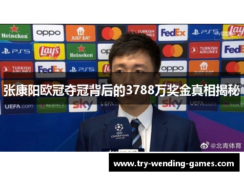 张康阳欧冠夺冠背后的3788万奖金真相揭秘
